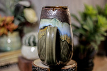 Load image into Gallery viewer, 18-B Copper Agate Notched Crystal Mug - ODDBALL MISFIT, 21 oz. - 20% off