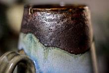 Load image into Gallery viewer, 18-B Copper Agate Notched Crystal Mug - ODDBALL MISFIT, 21 oz. - 20% off