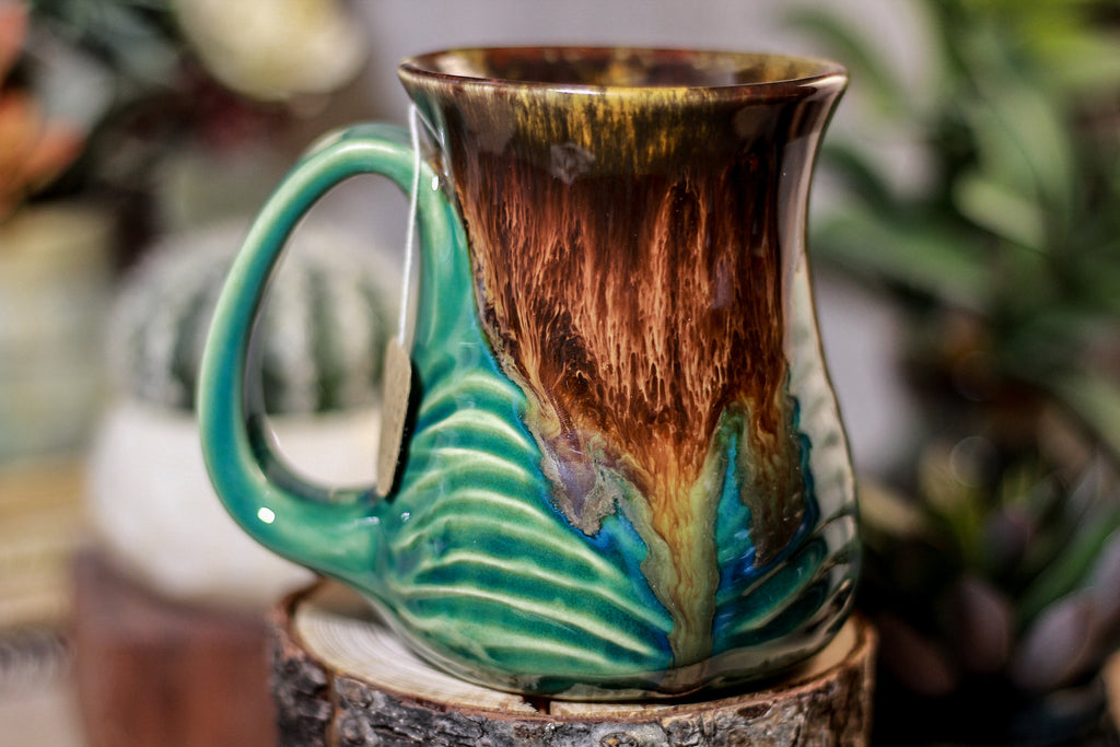 23-E PROTOTYPE Barely Flared Notched Textured Mug, 12 oz.