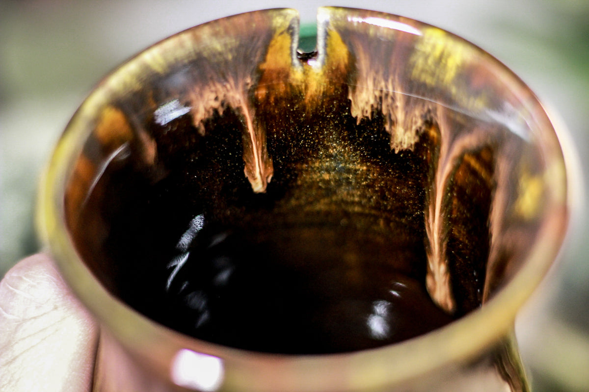 23-E PROTOTYPE Barely Flared Notched Textured Mug, 12 oz.
