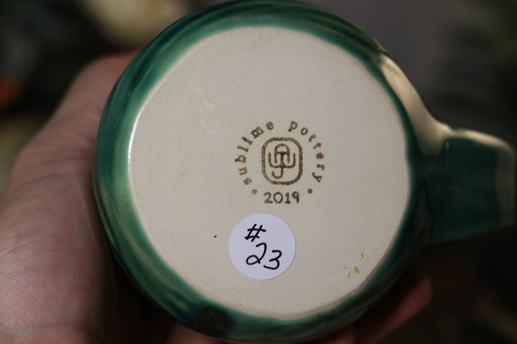 23-E PROTOTYPE Barely Flared Notched Textured Mug, 12 oz.