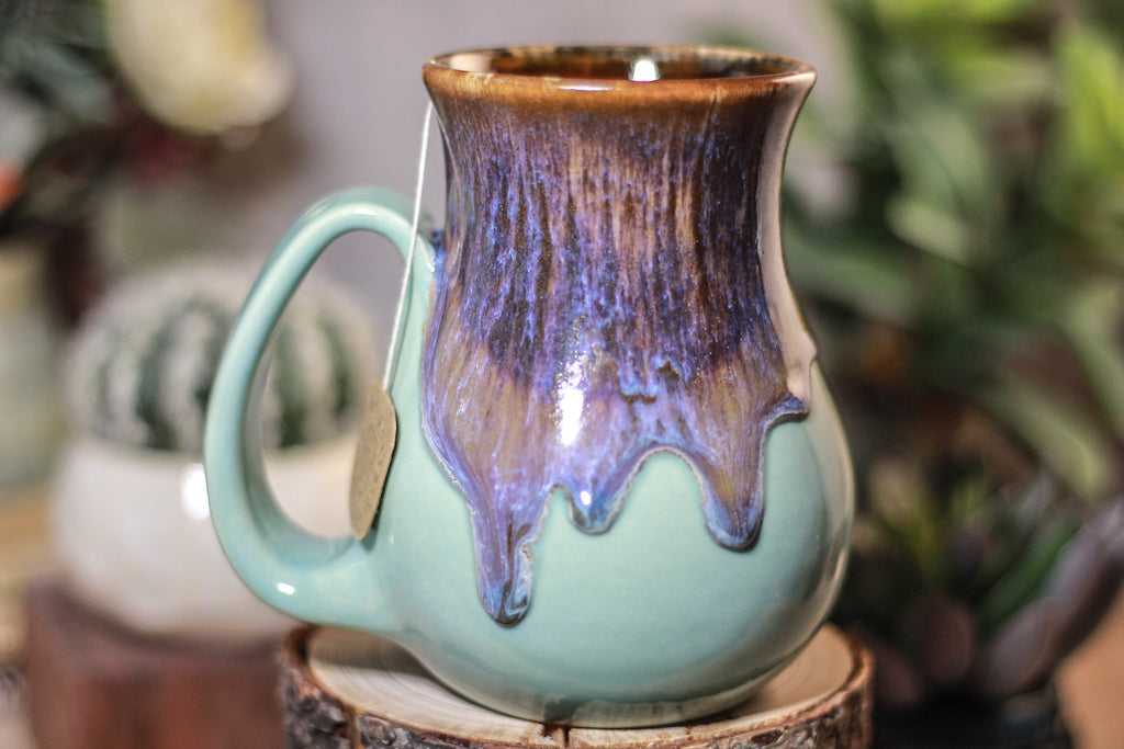 24-E Arctic Wave Barely Flared Notched Mug, 13 oz.