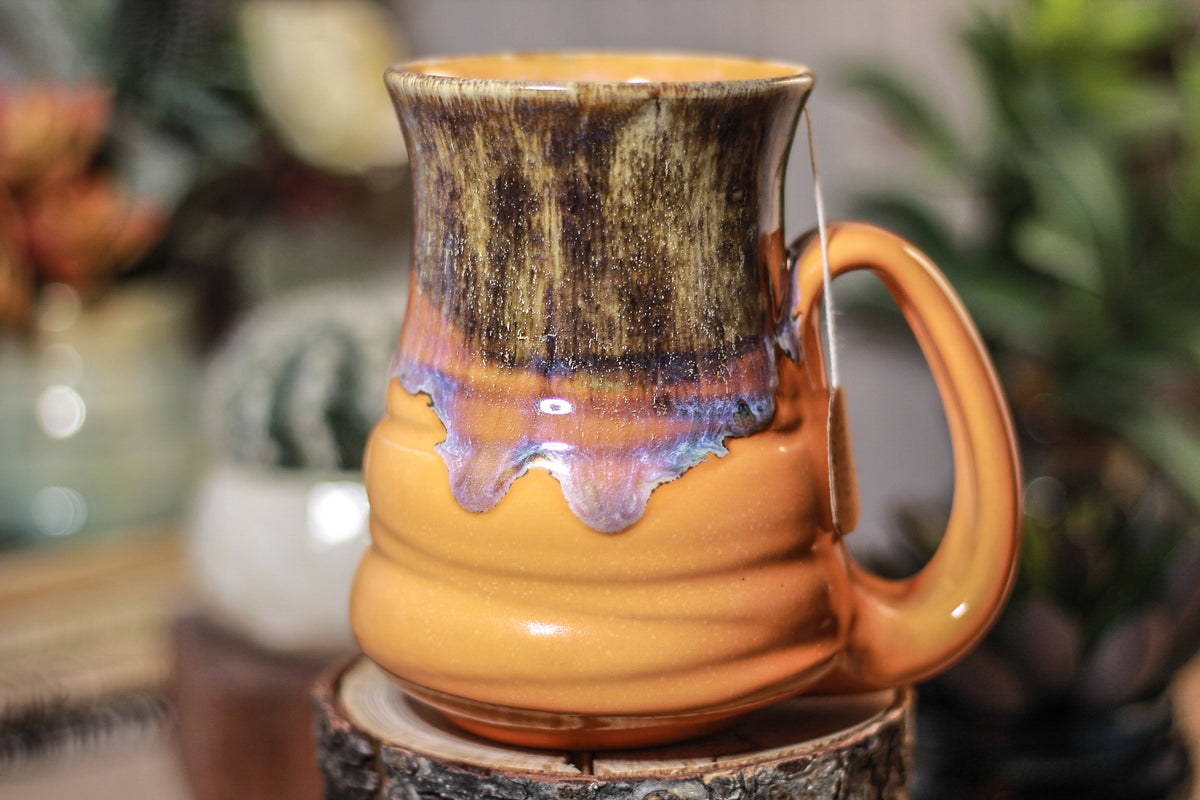 25-E Arctic Wave Barely Flared Notched Mug, 13 oz.