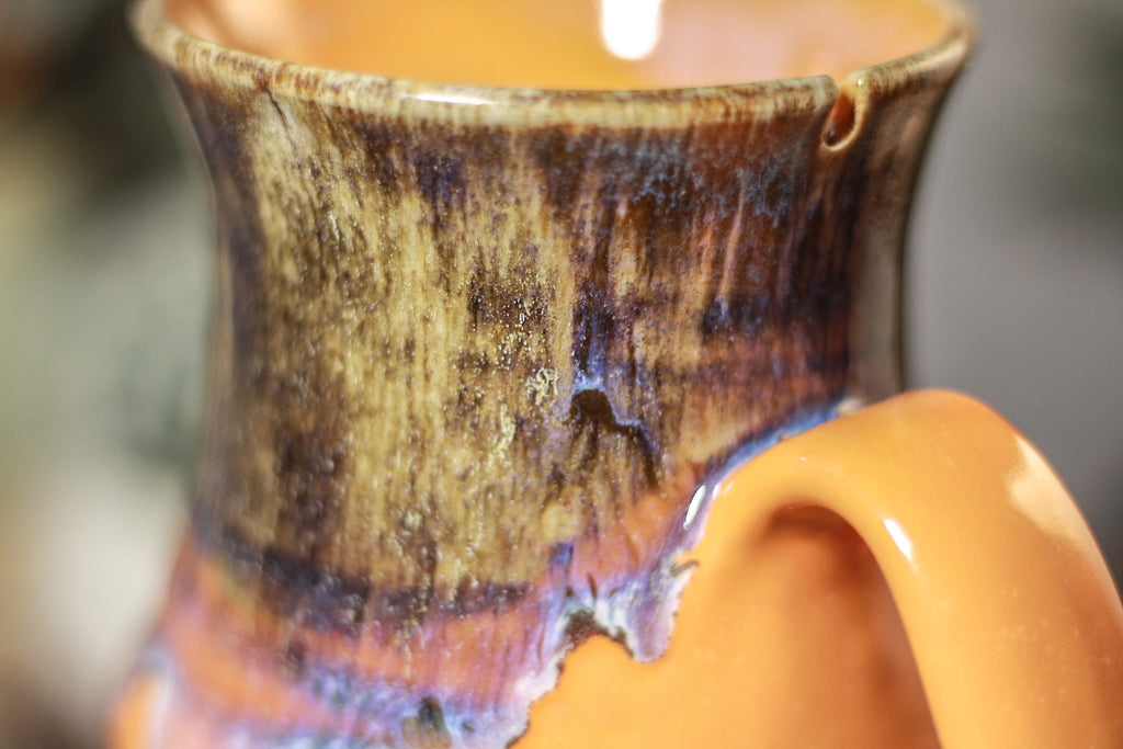 25-E Arctic Wave Barely Flared Notched Mug, 13 oz.