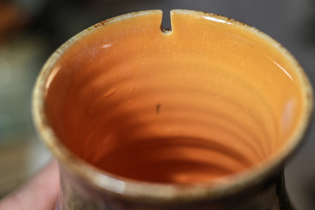 25-E Arctic Wave Barely Flared Notched Mug, 13 oz.