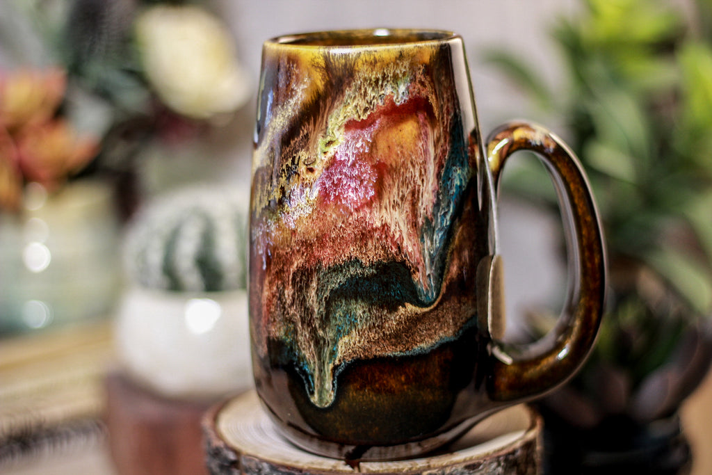27-B Rainbow Grotto Notched Mug, 15 oz