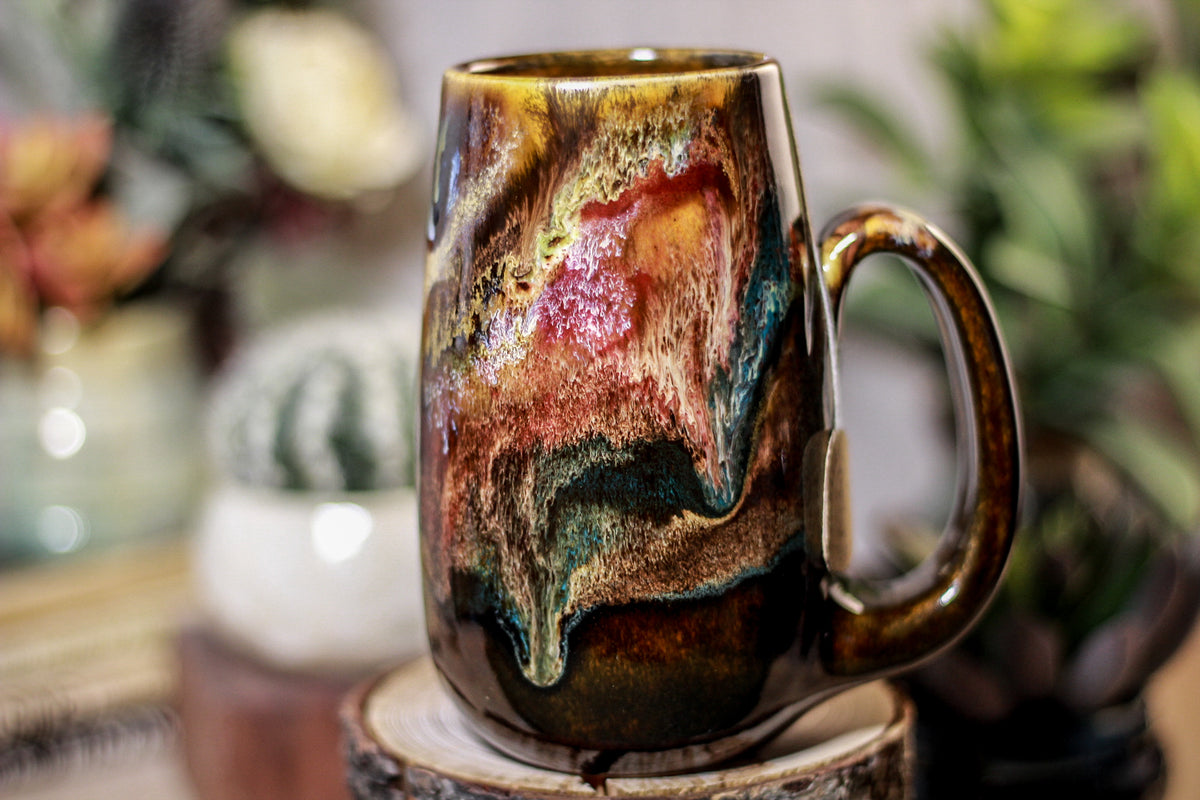 27-B Rainbow Grotto Notched Mug, 15 oz