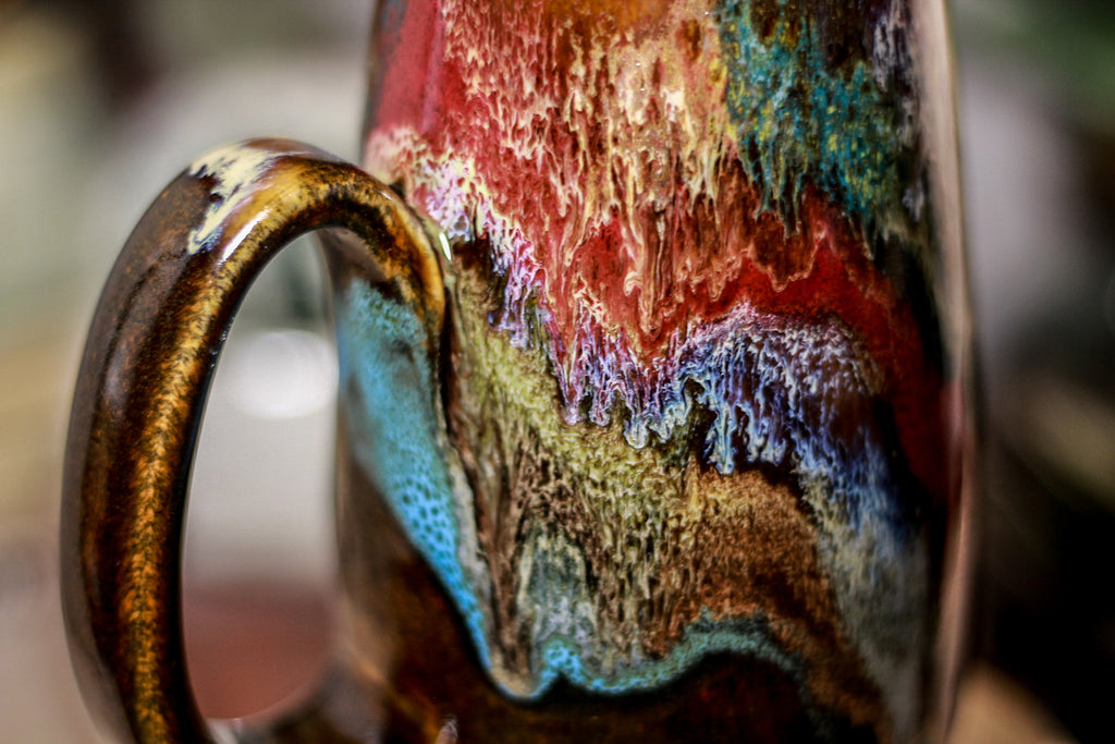 27-B Rainbow Grotto Notched Mug, 15 oz