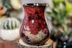 44-B Dragon's Blood Agate Barely Flared Notched  Mug, 16 oz.