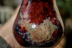 44-B Dragon's Blood Agate Barely Flared Notched  Mug, 16 oz.