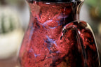 44-B Dragon's Blood Agate Barely Flared Notched  Mug, 16 oz.