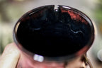 44-B Dragon's Blood Agate Barely Flared Notched  Mug, 16 oz.