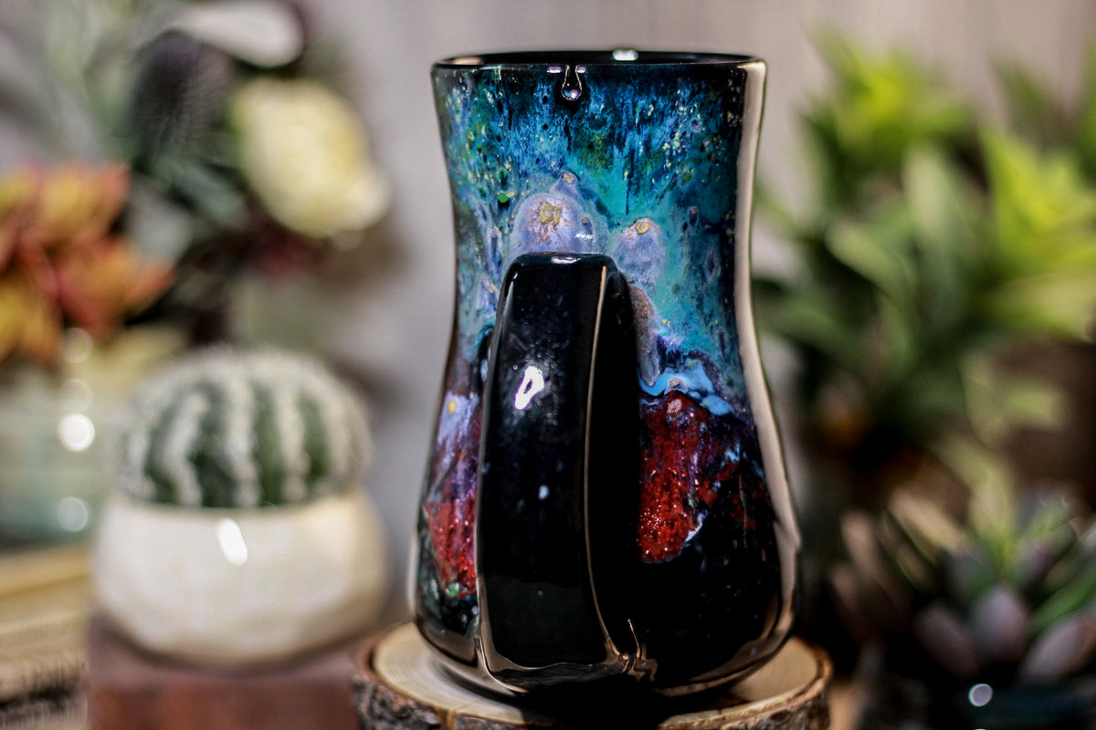46-A Rainbow Stellar Barely Flared Notched Mug - TOP SHELF MISFIT, 18 oz