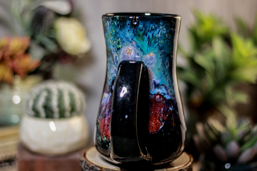 46-A Rainbow Stellar Barely Flared Notched Mug - TOP SHELF MISFIT, 18 oz