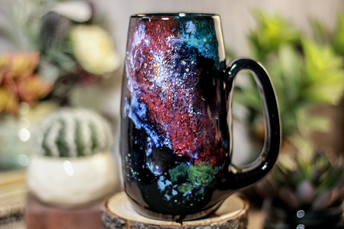 47-A Rainbow Stellar Barely Flared Mug - TOP SHELF, 21 oz