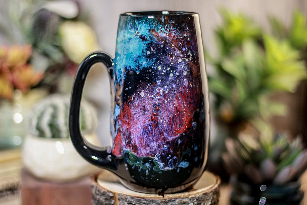 47-A Rainbow Stellar Barely Flared Mug - TOP SHELF, 21 oz