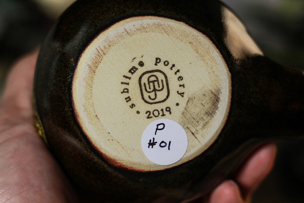 01-P Experiment Barely Flared Notched Mug, 16 oz.