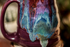 08-B Magenta Haze Barely Flared Notched Mug, 20 oz.