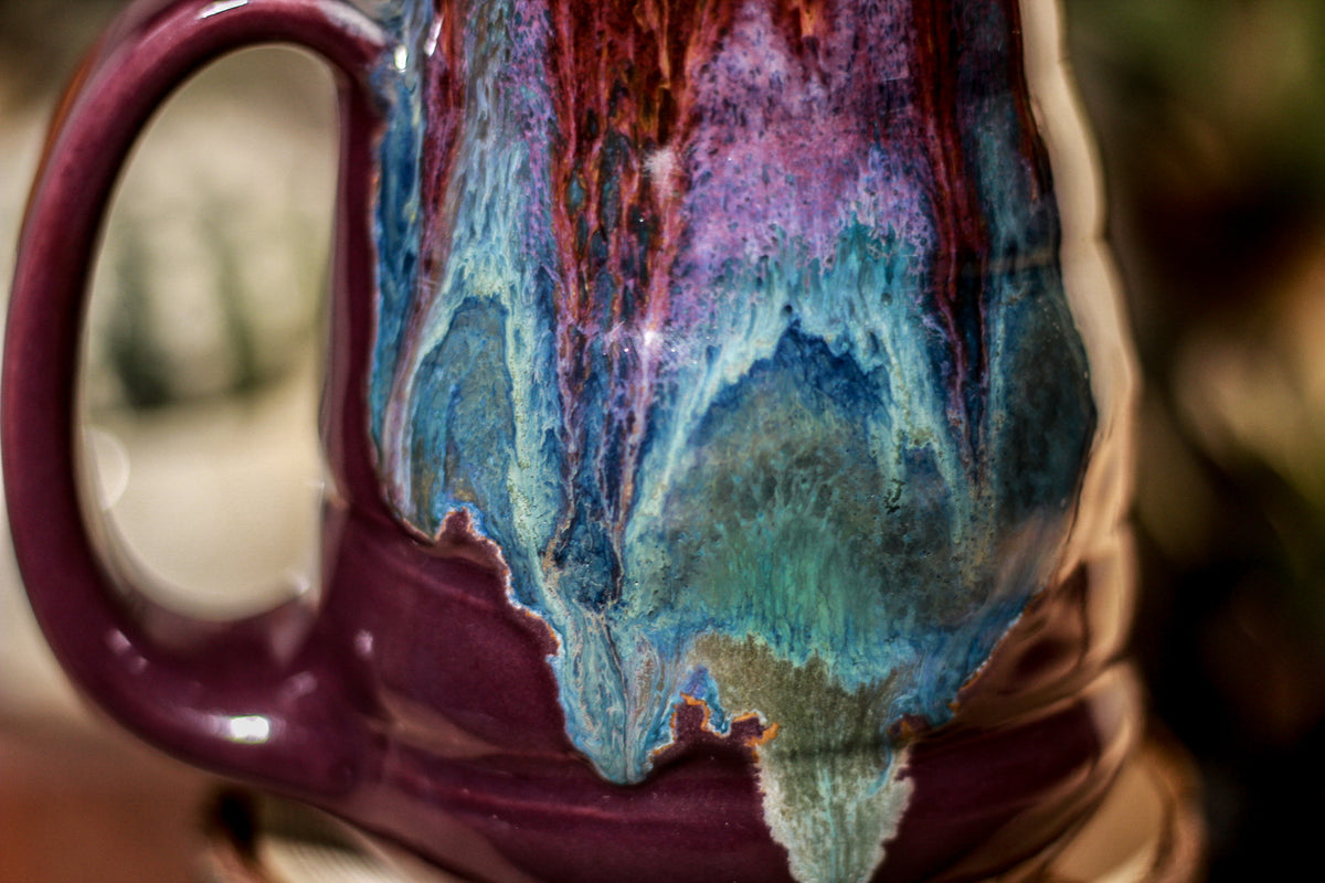 08-B Magenta Haze Barely Flared Notched Mug, 20 oz.