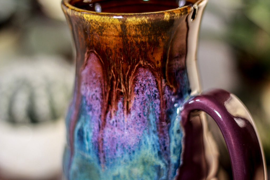 08-B Magenta Haze Barely Flared Notched Mug, 20 oz.