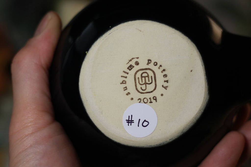 10-D New Wave Barely Flared Notched Mug - TOP SHELF, 21 oz.