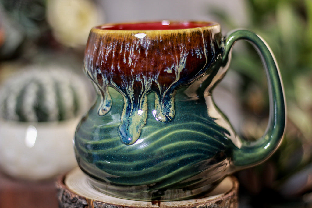 18-D New Wave Textured Mug, 15 oz.