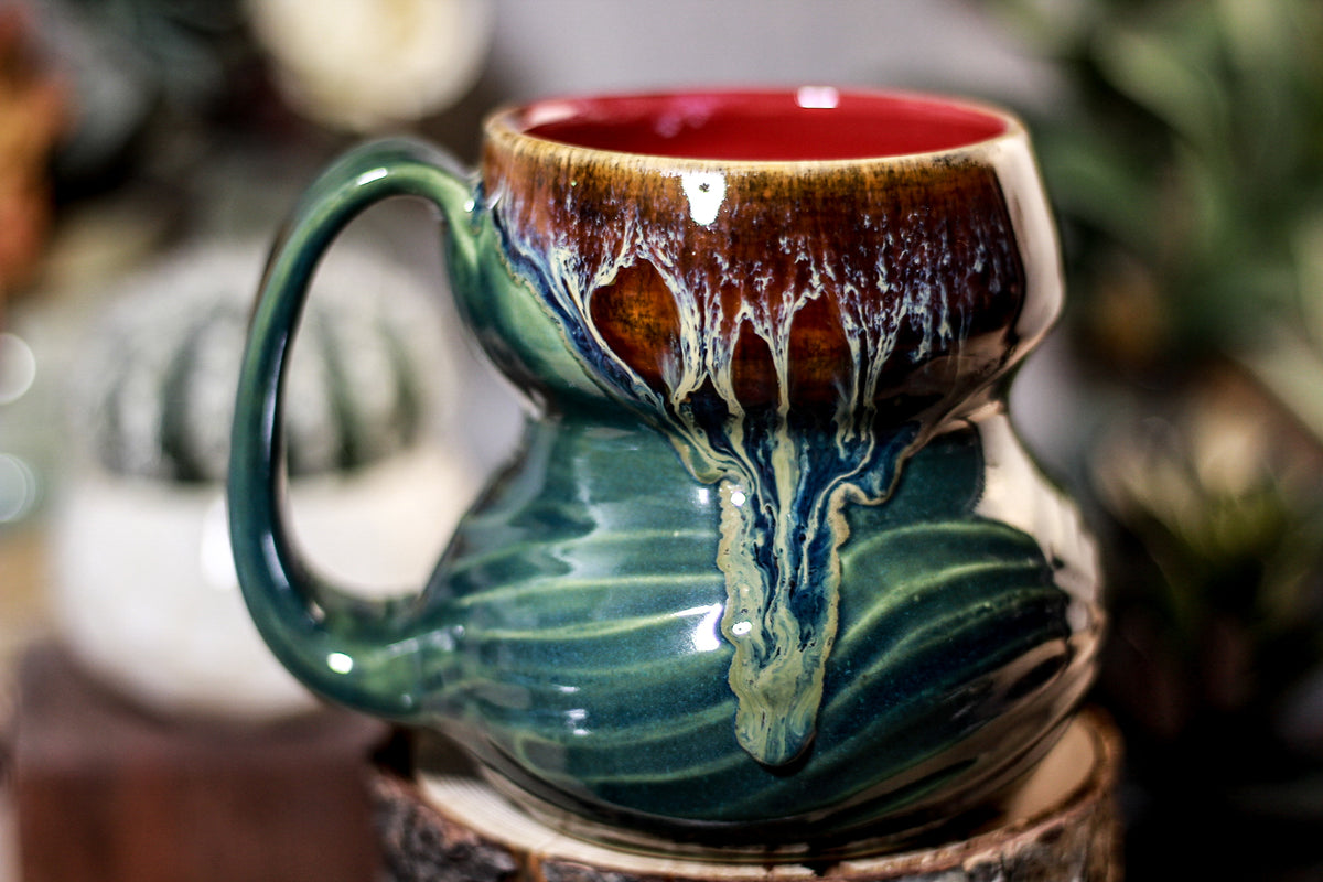 18-D New Wave Textured Mug, 15 oz.
