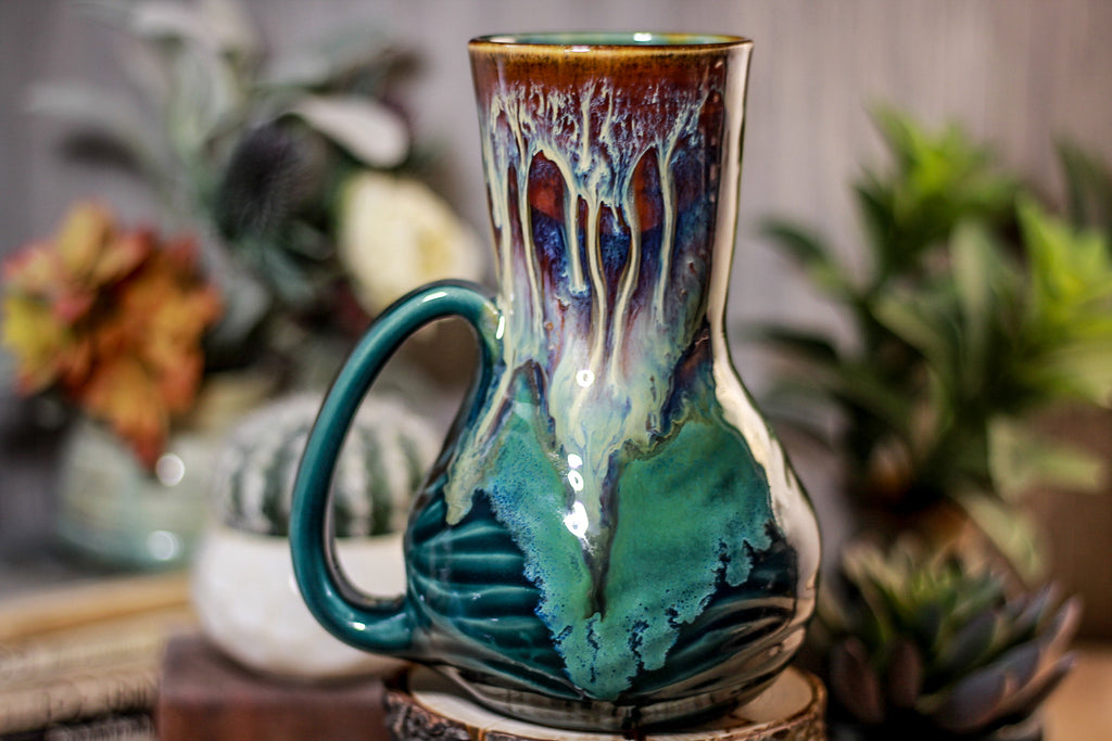 19-A New Wave/New Earth Mashup Textured Mug - TOP SHELF, 23 oz.
