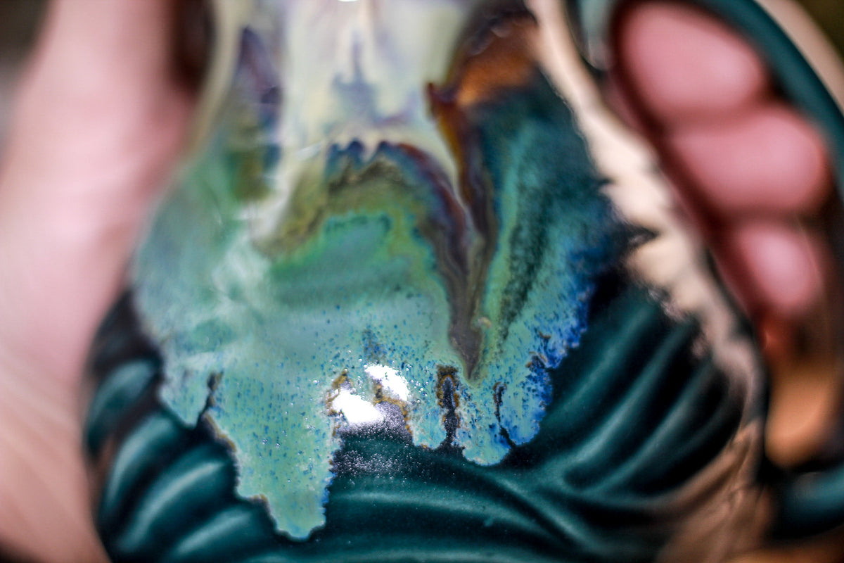 19-A New Wave/New Earth Mashup Textured Mug - TOP SHELF, 23 oz.