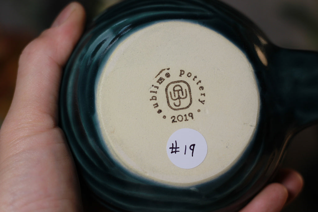 19-A New Wave/New Earth Mashup Textured Mug - TOP SHELF, 23 oz.