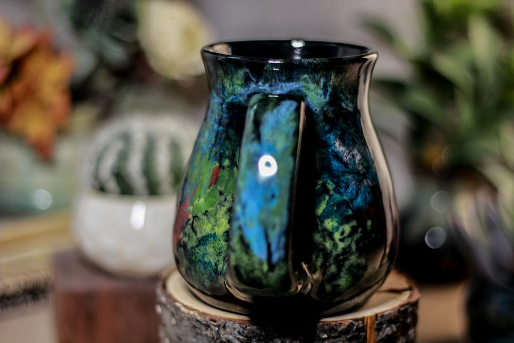 32-B Chrysocolla Barely Flared Mug, 17 oz.