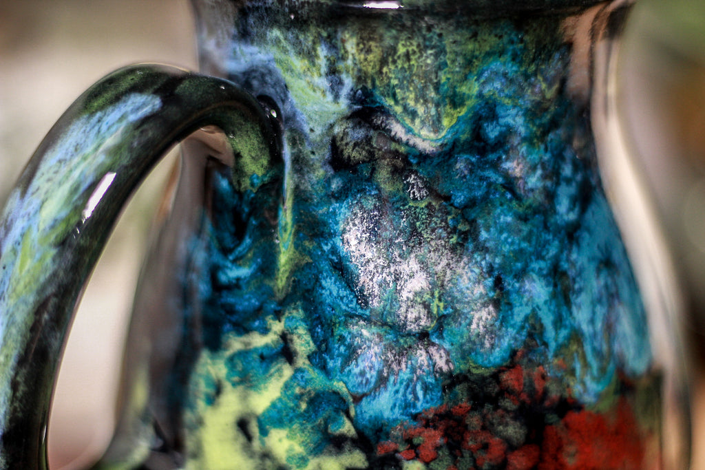 32-B Chrysocolla Barely Flared Mug, 17 oz.