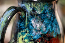 Load image into Gallery viewer, 32-B Chrysocolla Barely Flared Mug, 17 oz.
