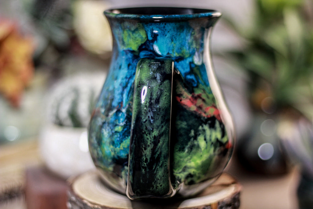 33-B Chrysocolla Barely Flared Mug - TOP SHELF, 18 oz.