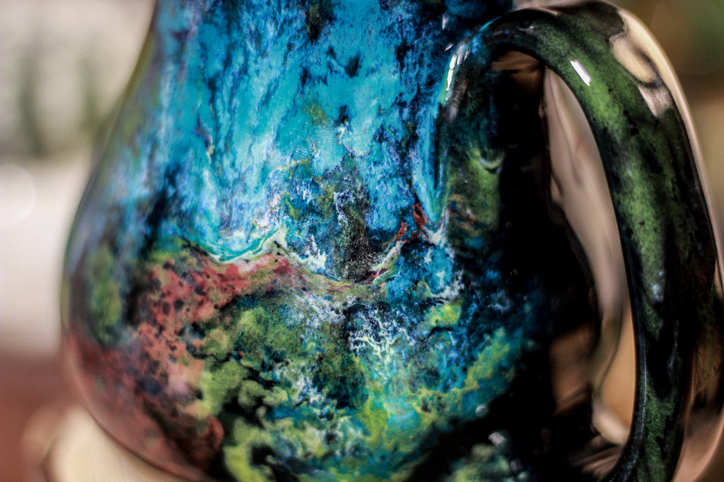 33-B Chrysocolla Barely Flared Mug - TOP SHELF, 18 oz.