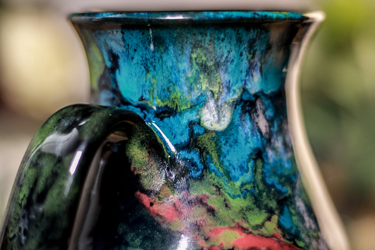 33-B Chrysocolla Barely Flared Mug - TOP SHELF, 18 oz.