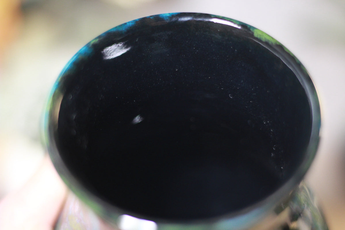 33-B Chrysocolla Barely Flared Mug - TOP SHELF, 18 oz.