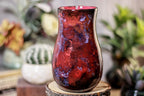 34-B Dragon's Blood Agate Barely Flared Notched  Mug, 18 oz.