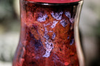 34-B Dragon's Blood Agate Barely Flared Notched  Mug, 18 oz.