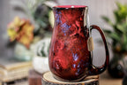 35-B Dragon's Blood Agate Barely Flared Notched  Mug, 18 oz.