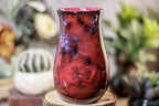 35-B Dragon's Blood Agate Barely Flared Notched  Mug, 18 oz.