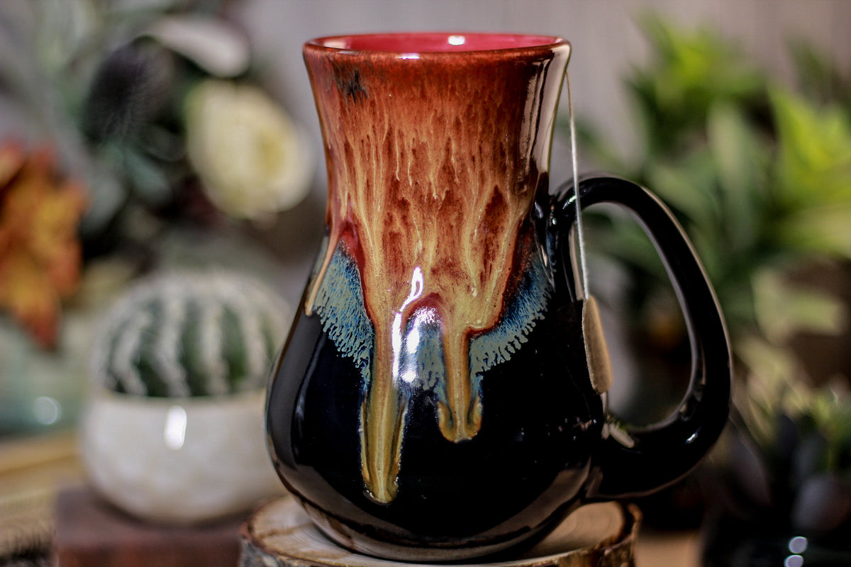 40-C Lava Falls Barely Flared Notched Mug, 19 oz