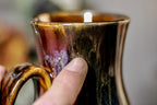 41-B Rainbow Grotto Barely Flared Notched Crystal Mug, 17 oz