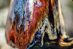 41-B Rainbow Grotto Barely Flared Notched Crystal Mug, 17 oz