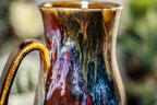 41-B Rainbow Grotto Barely Flared Notched Crystal Mug, 17 oz