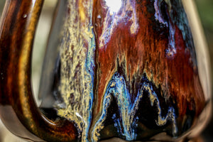 41-B Rainbow Grotto Barely Flared Notched Crystal Mug, 17 oz