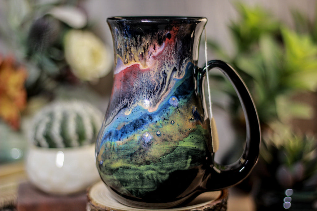 43-A Cosmic Grotto Barely Flared Notched Mug - TOP SHELF MISFIT, 17 oz