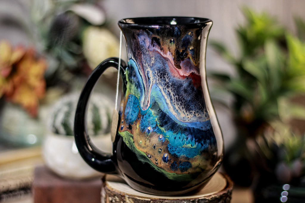 43-A Cosmic Grotto Barely Flared Notched Mug - TOP SHELF MISFIT, 17 oz