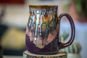 33-A New Earth Notched Textured Stein Mug, 18 oz.