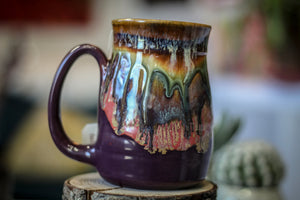 33-A New Earth Notched Textured Stein Mug, 18 oz.